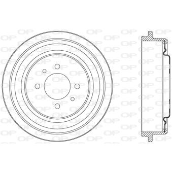 Tambour de frein OPEN PARTS OEM 8200256121