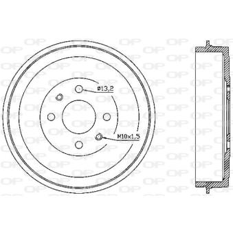 Tambour de frein OPEN PARTS OEM 51903659 Tambour de frein OPEN PARTS OEM 51903659