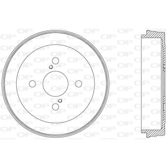 Tambour de frein OPEN PARTS [BAD9044.10]