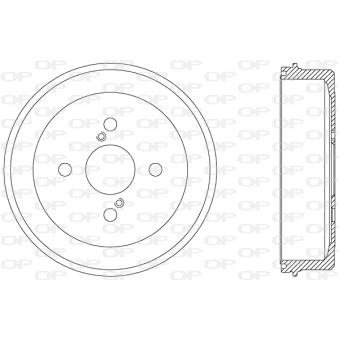 Tambour de frein OPEN PARTS OEM 4243102020