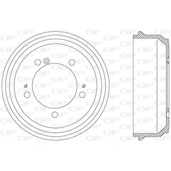 Tambour de frein OPEN PARTS OEM 9160399 Tambour de frein OPEN PARTS OEM 9160399