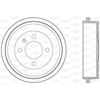 Tambour de frein OPEN PARTS OEM 6X0609617A Tambour de frein OPEN PARTS OEM 6X0609617A