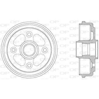 Tambour de frein OPEN PARTS [BAD9051.40]
