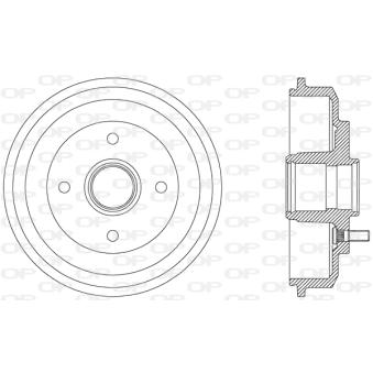 Tambour de frein OPEN PARTS OEM 3049844