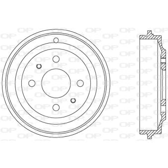 Tambour de frein OPEN PARTS OEM 5923606