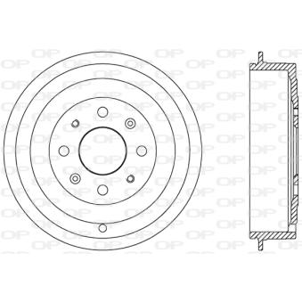 Tambour de frein OPEN PARTS OEM 55701380 Tambour de frein OPEN PARTS OEM 55701380