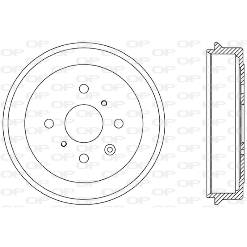 Tambour de frein OPEN PARTS BAD9071.10 - Visuel 1