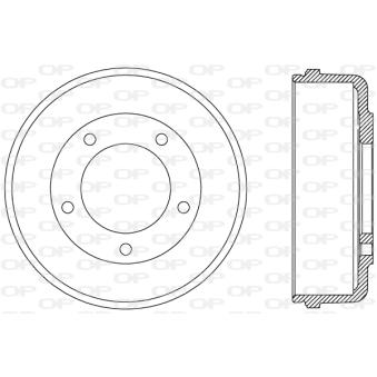 Tambour de frein OPEN PARTS OEM 4078769