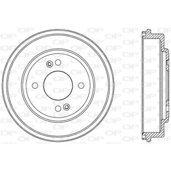 Tambour de frein OPEN PARTS OEM 584111C300