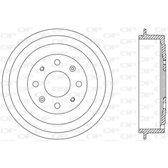 Tambour de frein OPEN PARTS OEM 424757