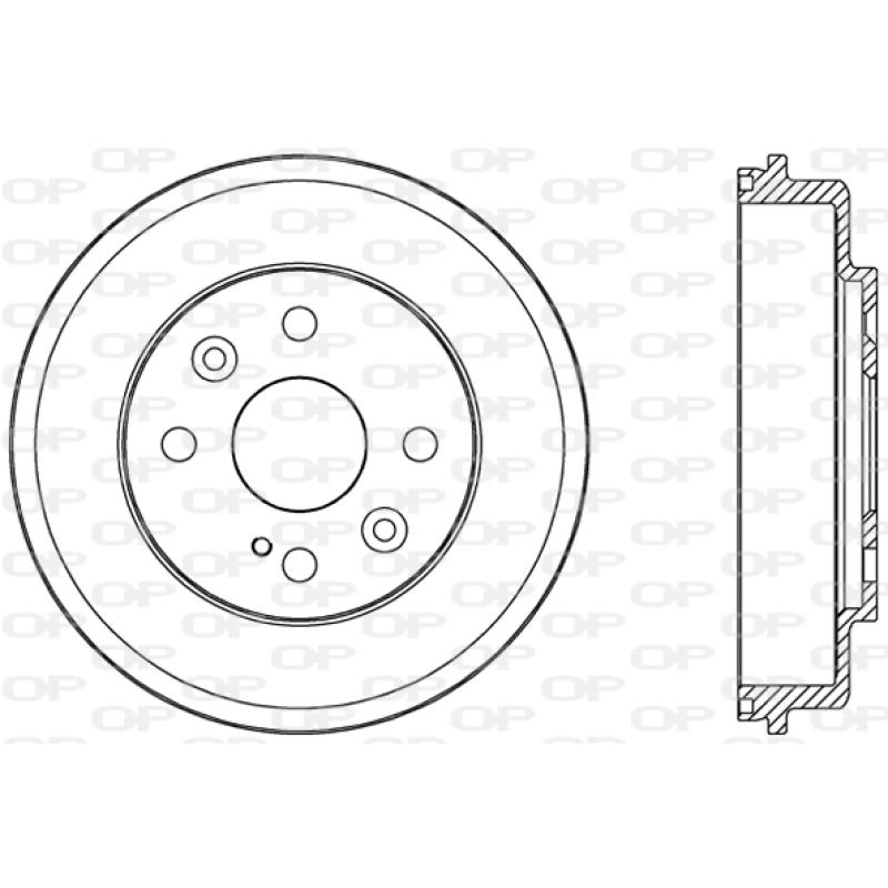 Tambour de frein OPEN PARTS BAD9085.10 - Visuel 1