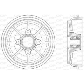 Tambour de frein OPEN PARTS OEM 424750 Tambour de frein OPEN PARTS OEM 424750