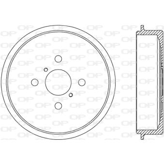 Tambour de frein OPEN PARTS OEM 424310D030