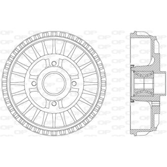Tambour de frein OPEN PARTS [BAD9091.31]