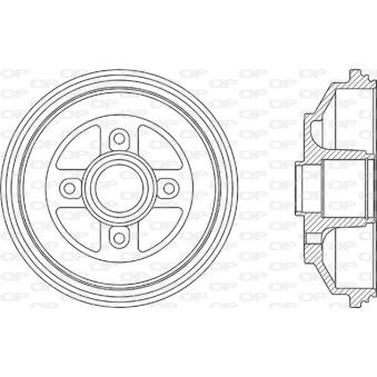 Tambour de frein OPEN PARTS OEM 4351162J10