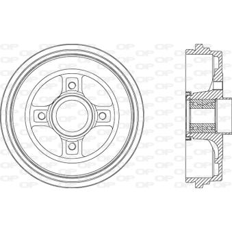 Tambour de frein OPEN PARTS OEM 432033713R