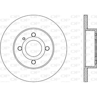 Jeu de 2 disques de frein avant OPEN PARTS BDA1013.10