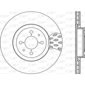 Jeu de 2 disques de frein avant OPEN PARTS [BDA1016.20]