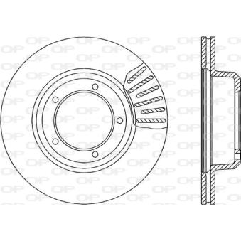 Jeu de 2 disques de frein avant OPEN PARTS OEM FTC902