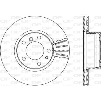 Jeu de 2 disques de frein avant OPEN PARTS OEM 34111158040