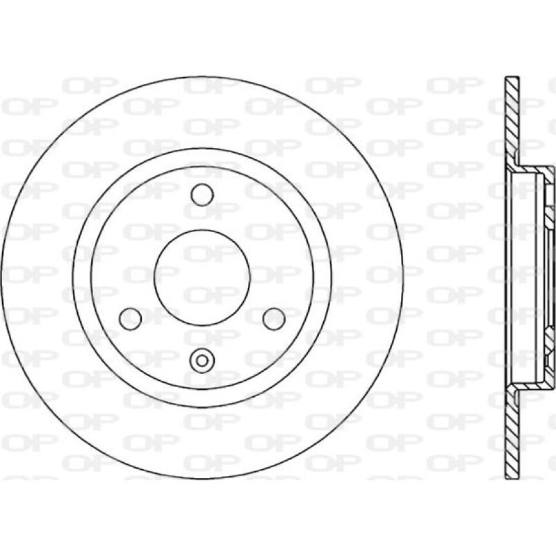Jeu de 2 disques de frein avant OPEN PARTS BDA1105.10 - Visuel 1