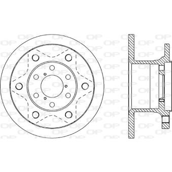 Jeu de 2 disques de frein avant OPEN PARTS [BDA1132.10]