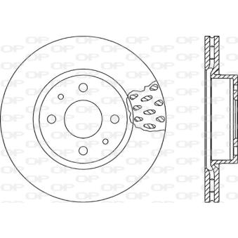 Jeu de 2 disques de frein avant OPEN PARTS [BDA1147.20]