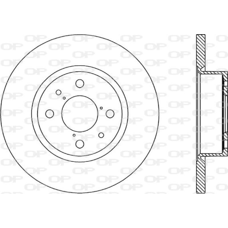 Jeu de 2 disques de frein avant OPEN PARTS BDA1148.10 - Visuel 1