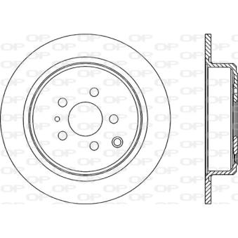 Jeu de 2 disques de frein arrière OPEN PARTS OEM 9566928380