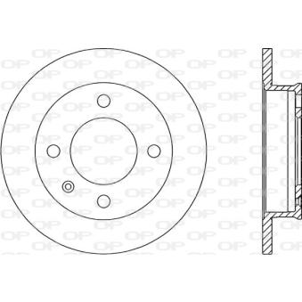 Jeu de 2 disques de frein avant OPEN PARTS [BDA1157.10]
