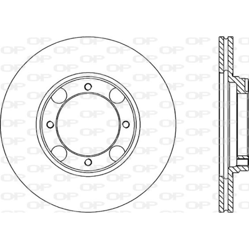 Jeu de 2 disques de frein avant OPEN PARTS BDA1192.20 - Visuel 1