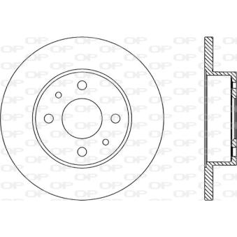 Jeu de 2 disques de frein avant OPEN PARTS OEM 5961814