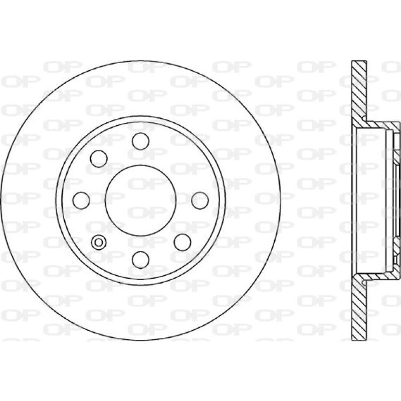 Jeu de 2 disques de frein avant OPEN PARTS BDA1403.10 - Visuel 1