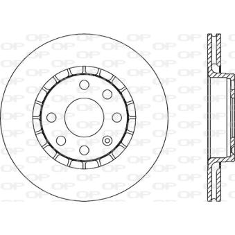 Jeu de 2 disques de frein avant OPEN PARTS OEM 0569055