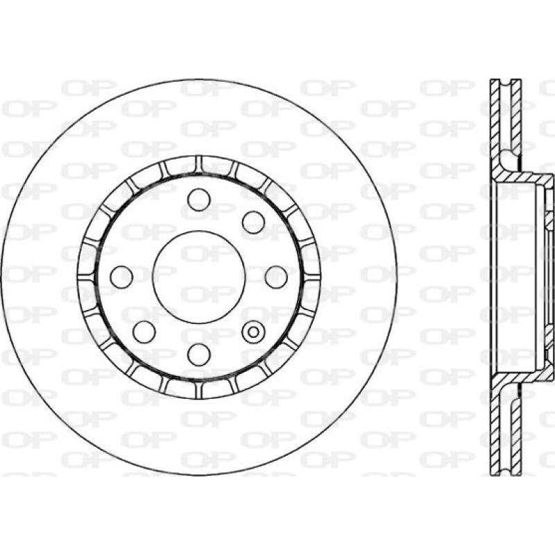 Jeu de 2 disques de frein avant OPEN PARTS BDA1415.20 - Visuel 1