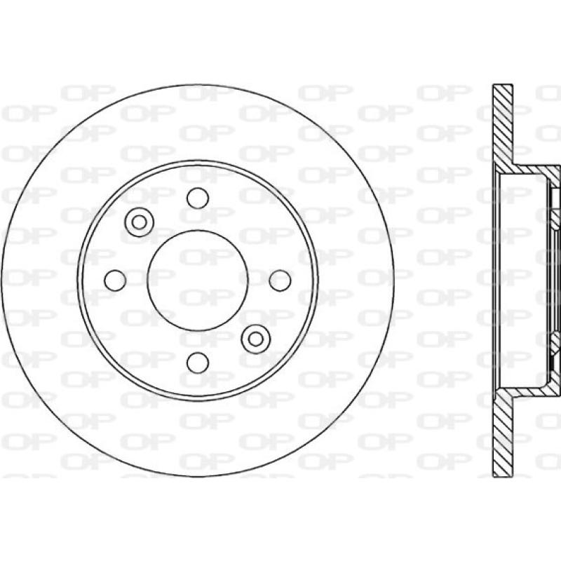 Jeu de 2 disques de frein avant OPEN PARTS BDA1446.10 - Visuel 1