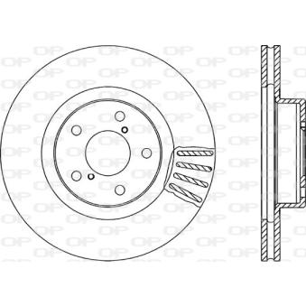 Jeu de 2 disques de frein avant OPEN PARTS OEM 26310AA092