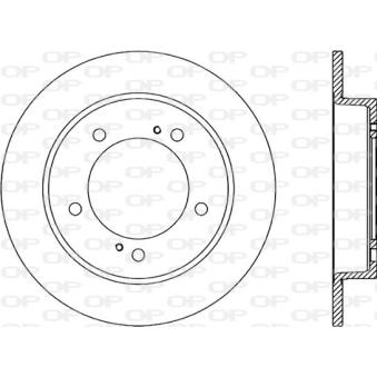Jeu de 2 disques de frein avant OPEN PARTS [BDA1498.10]