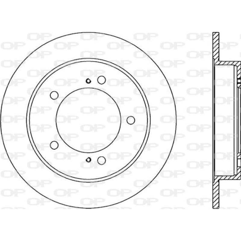Jeu de 2 disques de frein avant OPEN PARTS BDA1504.10 - Visuel 1