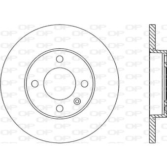 Jeu de 2 disques de frein avant OPEN PARTS OEM 839615301