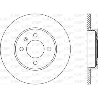 Jeu de 2 disques de frein avant OPEN PARTS [BDA1582.10]