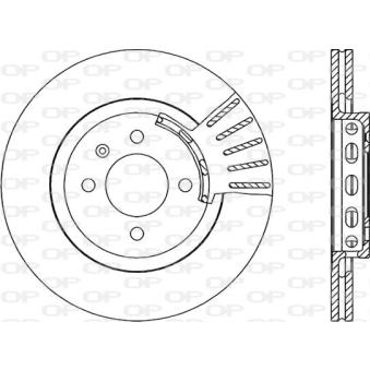 Jeu de 2 disques de frein avant OPEN PARTS OEM 535615301 Jeu de 2 disques de frein avant OPEN PARTS OEM 535615301