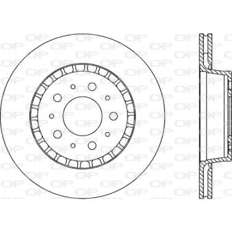 Jeu de 2 disques de frein avant OPEN PARTS [BDA1608.20]
