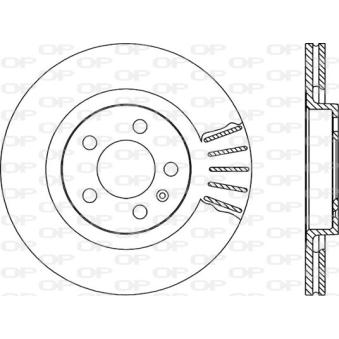 Jeu de 2 disques de frein avant OPEN PARTS OEM JZW615301
