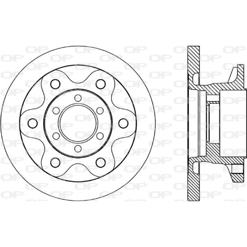 Jeu de 2 disques de frein avant OPEN PARTS BDA1690.10 - Visuel 1
