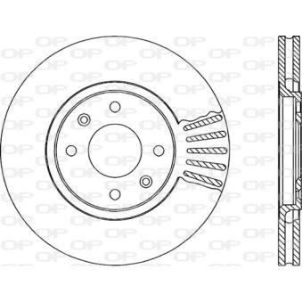 Jeu de 2 disques de frein avant OPEN PARTS OEM 4246R7