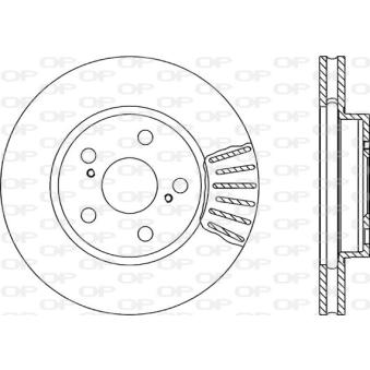 Jeu de 2 disques de frein avant OPEN PARTS OEM 4351232290