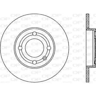Jeu de 2 disques de frein avant OPEN PARTS OEM 6N0615301