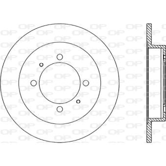Jeu de 2 disques de frein arrière OPEN PARTS OEM MB699289