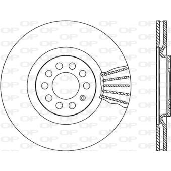 Jeu de 2 disques de frein avant OPEN PARTS OEM 6R0615301E